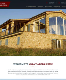 Realizzazione sito Villa Via Bolgherese